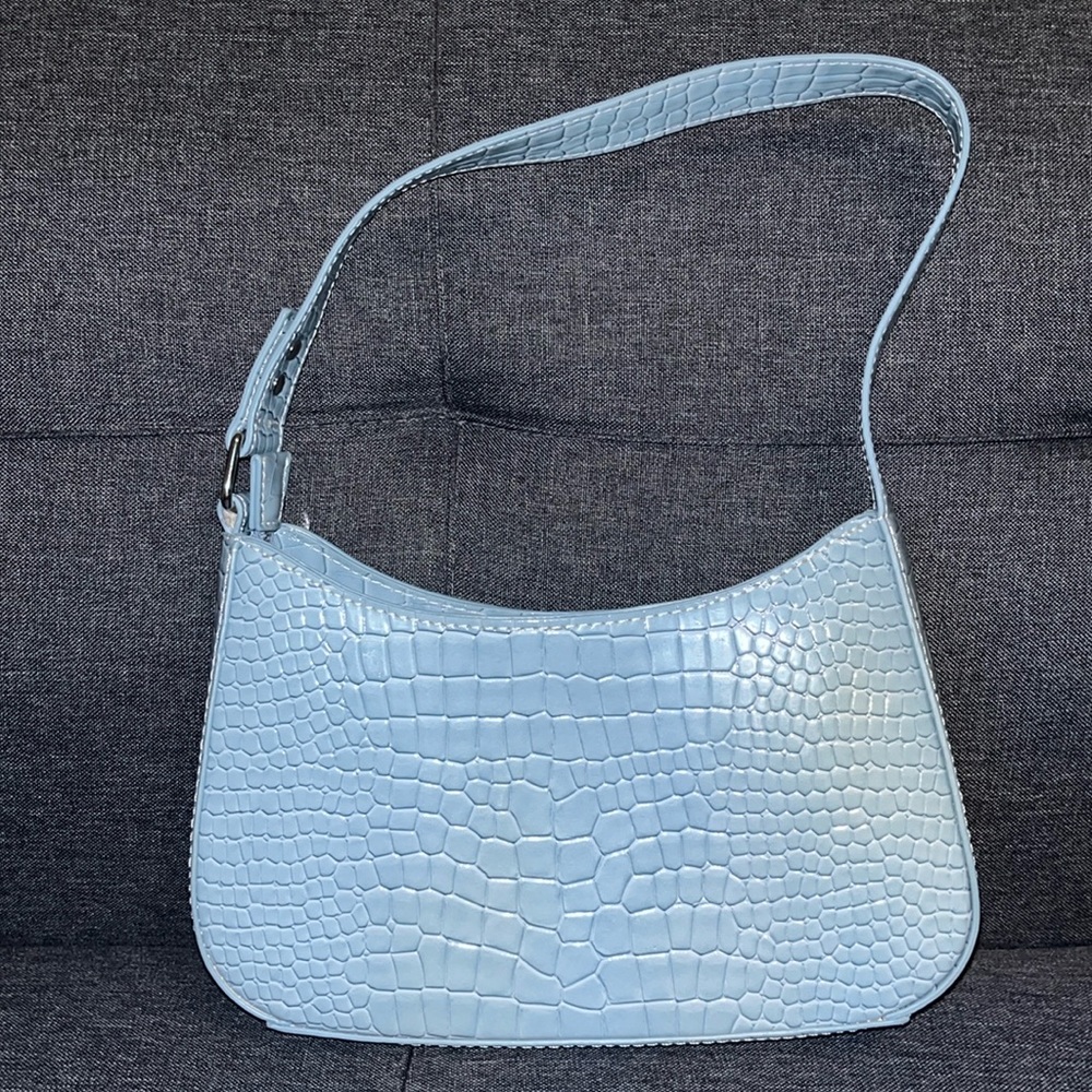 Urban Outfitters Kez Baguette Bag - light blue